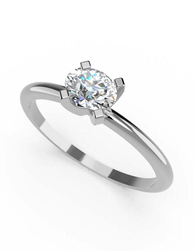 Anillo de Compromiso en Oro de 14K con Circonia... image number null