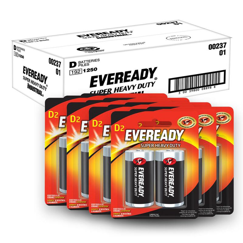 Pila Eveready Carbon Zinc D Blister 24 Unidades image number null