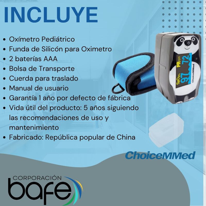 Ox&iacute;metro Digital de Pulso ChoiceMMed Pedi&aacute;trico... image number null