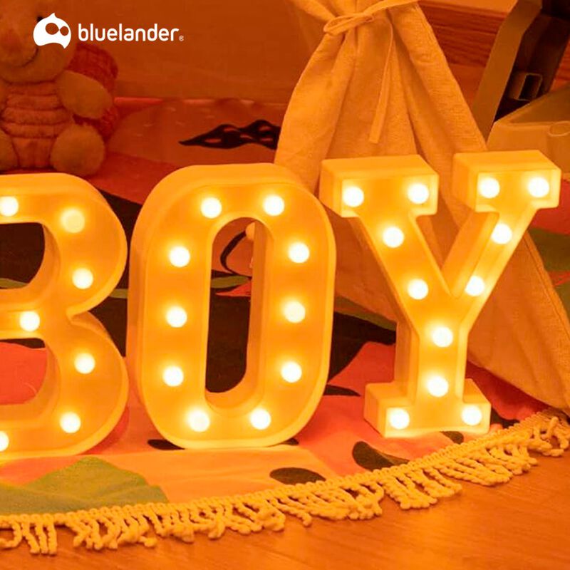 Letra Decorativa Iluminada de LED Letra O Blanc... image number null