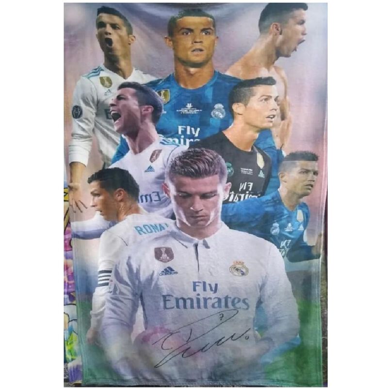 Exclusiva! Cobija Frazada Ultra Suave CR7 Colla... image number null