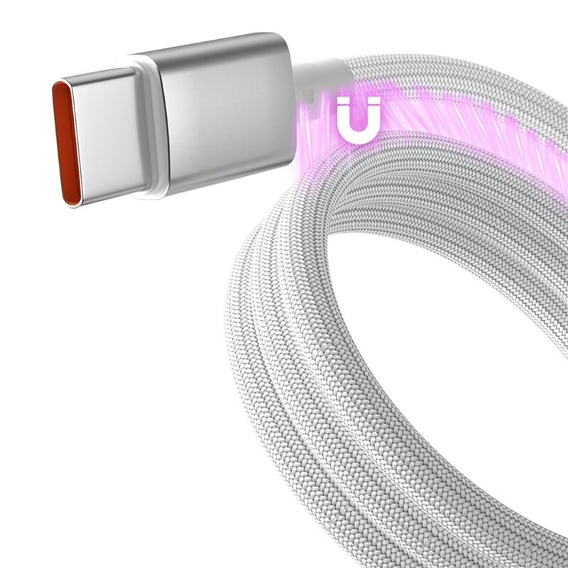 Cable Datos Mybat Blanco Rebobinado Magn&eacute;tico U... image number null