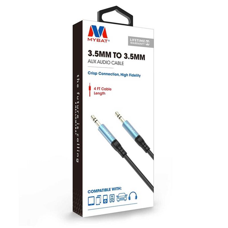 Cable de Audio MYBAT 3.5mm Macho-Macho Negro UN... image number null