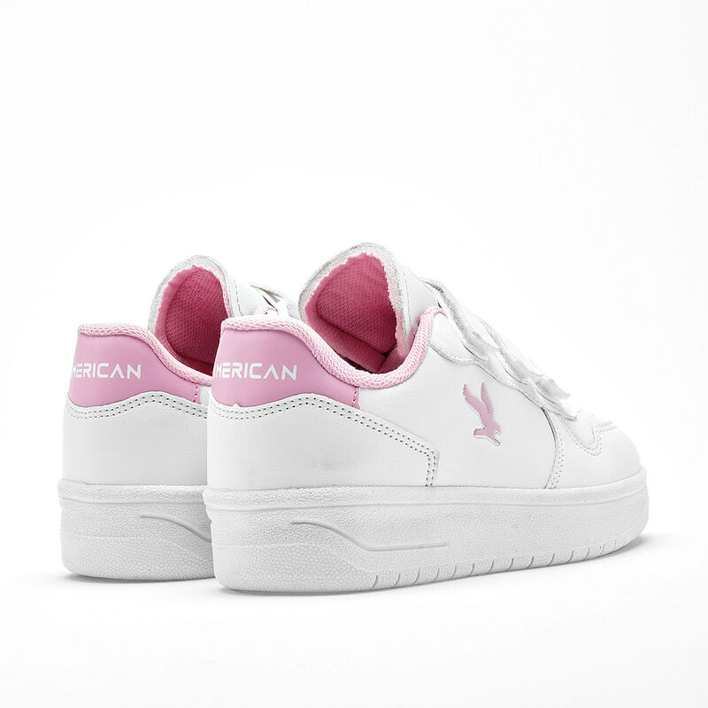 American Fire tenis escolar para ni&ntilde;a blanco ro... image number null