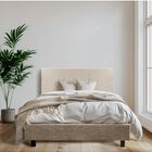 Cabecera Matrimonial Harmony Cuadros y  3 Ajustes De Altura Color Natural