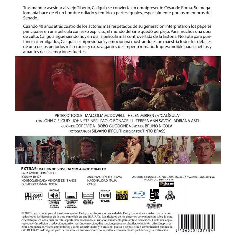 Cal&iacute;gula [blu-ray] (1979) Caligula image number null