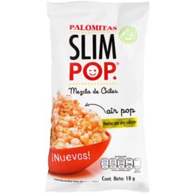 PALOMITAS MEZCLA DE CHILES SLIM POP 18G image number null