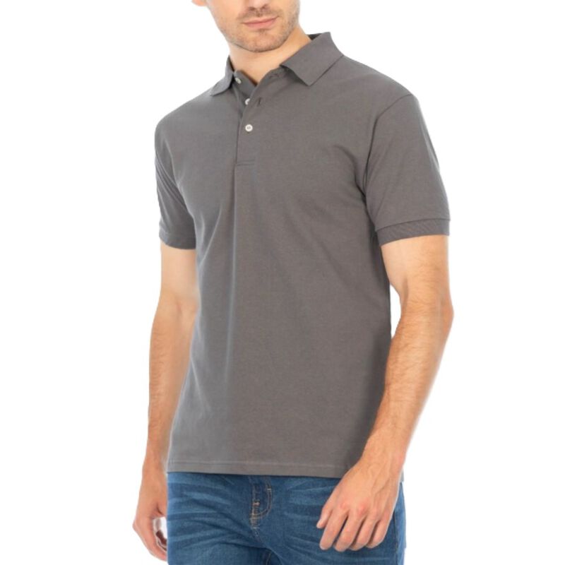 Polo Piqu&eacute; para Caballero Gris Oxford &ndash; Dise&ntilde;o ... image number null
