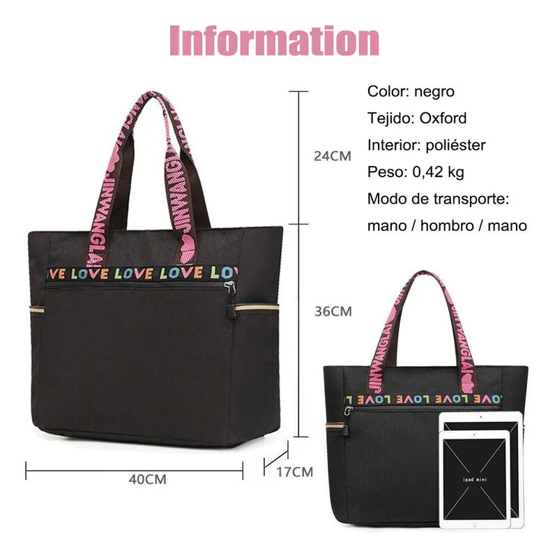 Bolso Ligero De Gran Capacidad Para Mujer image number null