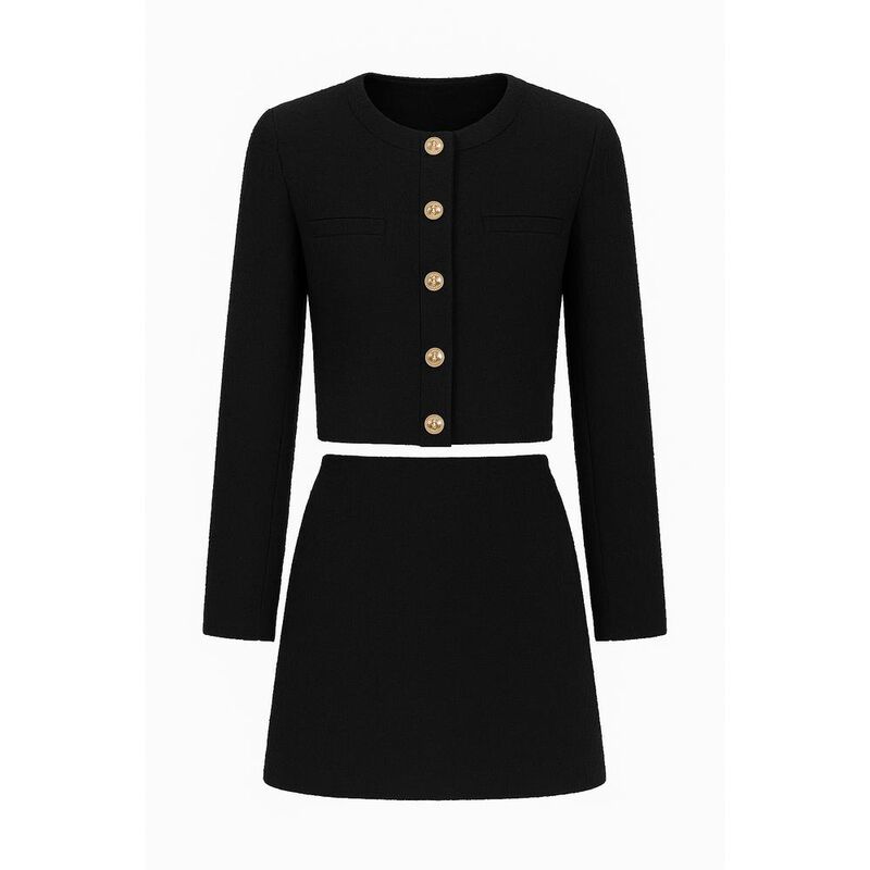 Conjunto tweed con brillos image number null