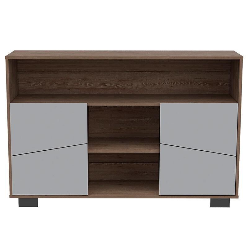 Mesa Auxiliar Orus Miel y Blanco con Cuatro Pue... image number null