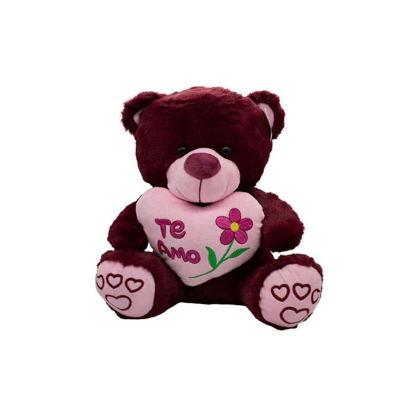 Oso De Peluche Morado Coraz&oacute;n Te Amo Regalo De ... image number null