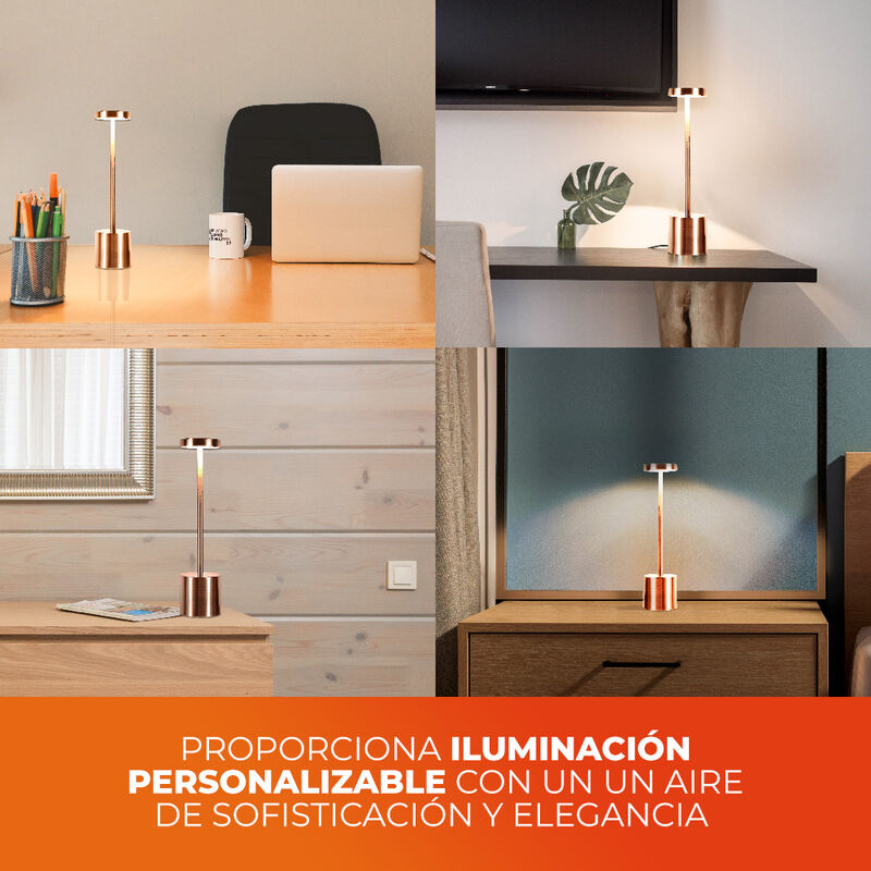 L&aacute;mpara de Mesa LED 3 W Port&aacute;til, Recargable, L... image number null