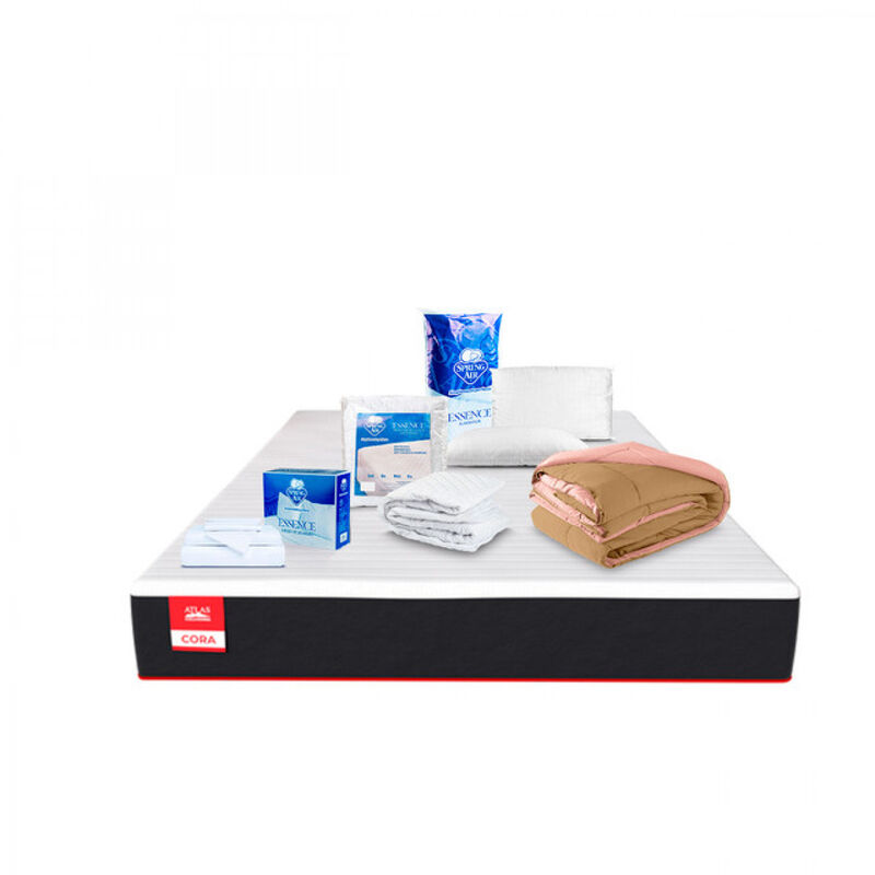Colch&oacute;n Cora Matrimonial + Blancos SPRING AIR image number null