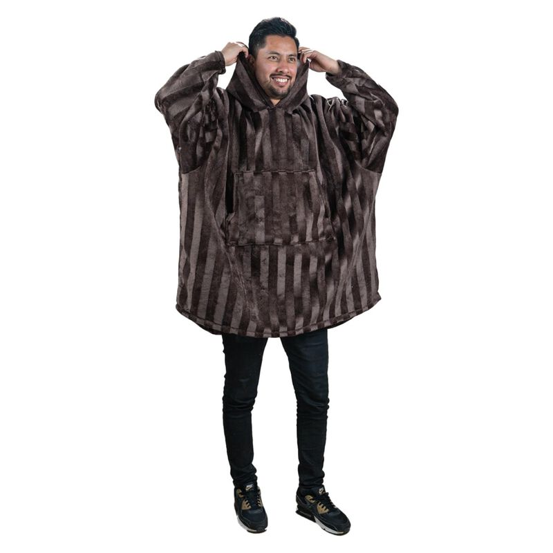 Pijama Adulto Unitalla Sudadera Cobija Caf&eacute; Osc... image number null