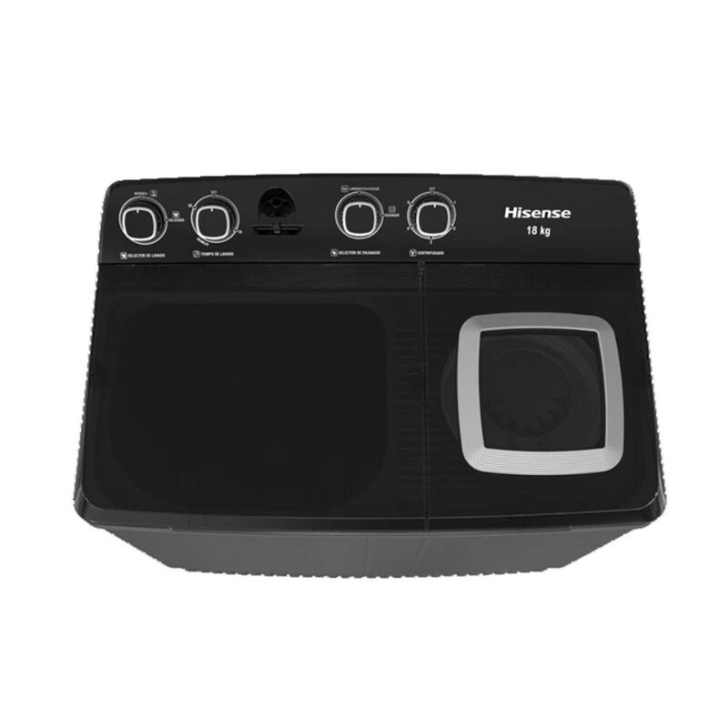 Lavadora Doble Tina Hisense 18 Kilos Carga Supe... image number null
