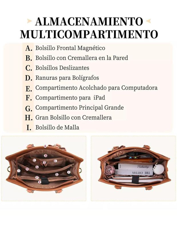 Bolsa Tote Pink Brule Para Mujer image number null