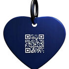 Placa Mascota Qriosa Coraz&oacute;n Azul Rey