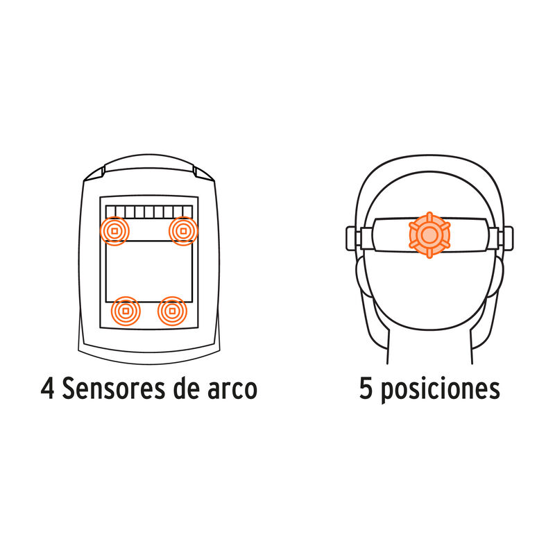 Careta Electrónica para Soldar Sombra 9-13 Trup... image number null