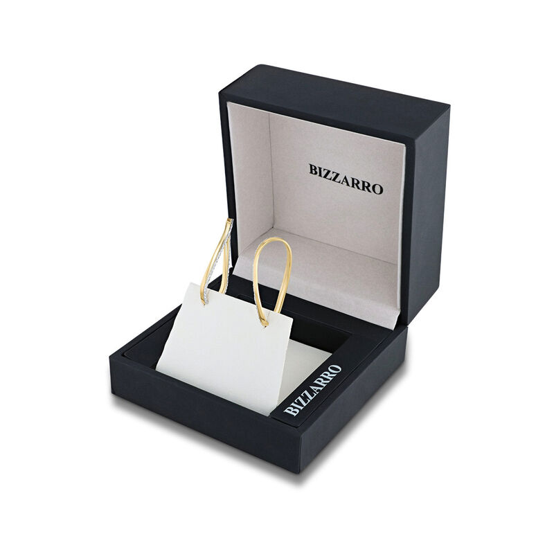 Arracadas Bicolor Oro 14k Elegantes | Bizzarro image number null