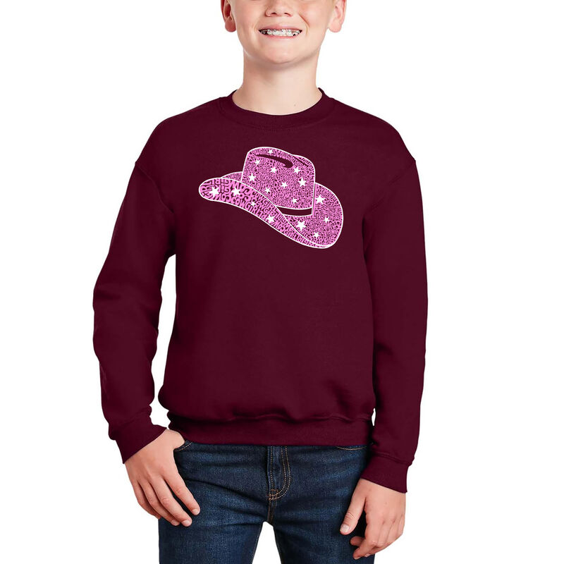 Sudadera De Cuello Redondo Word Art Para Ni&ntilde;o -... image number null