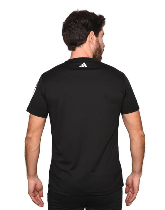 Playera De Manga Corta Cuello Redondo Negro Con... image number null
