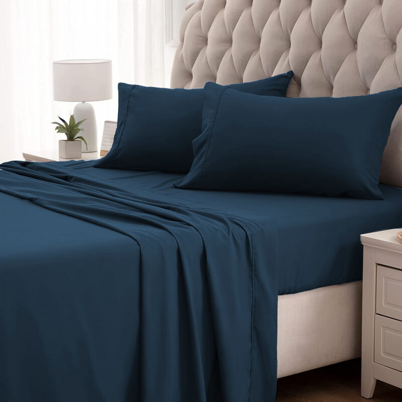 Juego Matrimonial de S&aacute;banas Polo One Color Azu... image number null