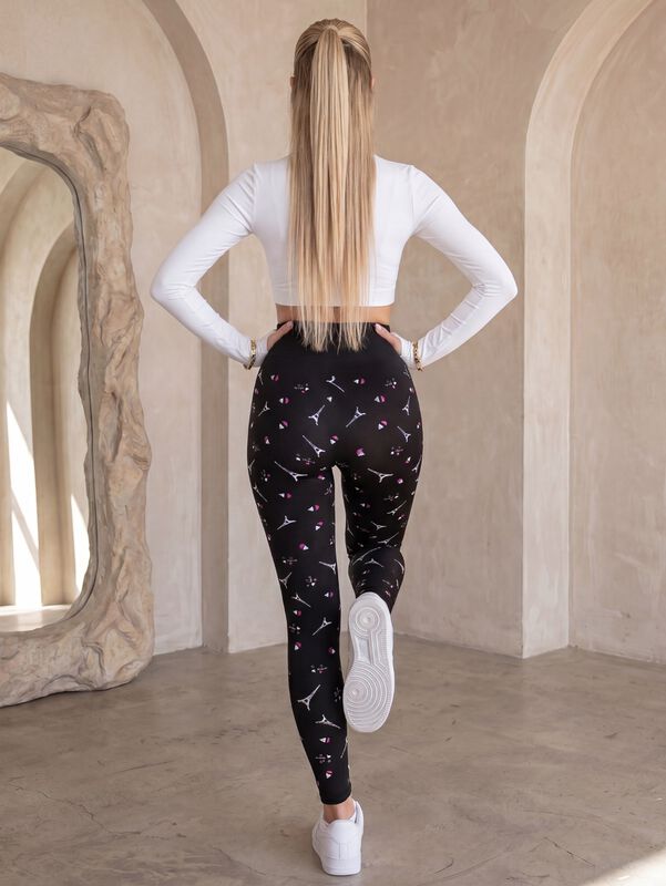Set De 2 Leggings Stretch De Cintura Alta Lic-0... image number null