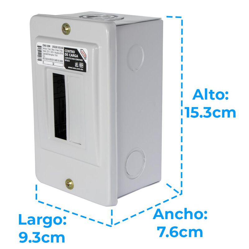 Centro de Carga de Sobreponer IUSA 2 polos image number null