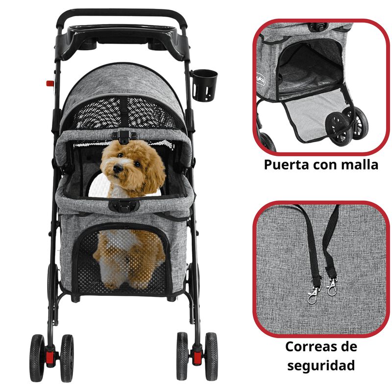 Carriola para Mascotas Cochecito para Perros y ... image number null