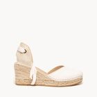 Alpargata de Cu&ntilde;a Media Romero Napa Blanco