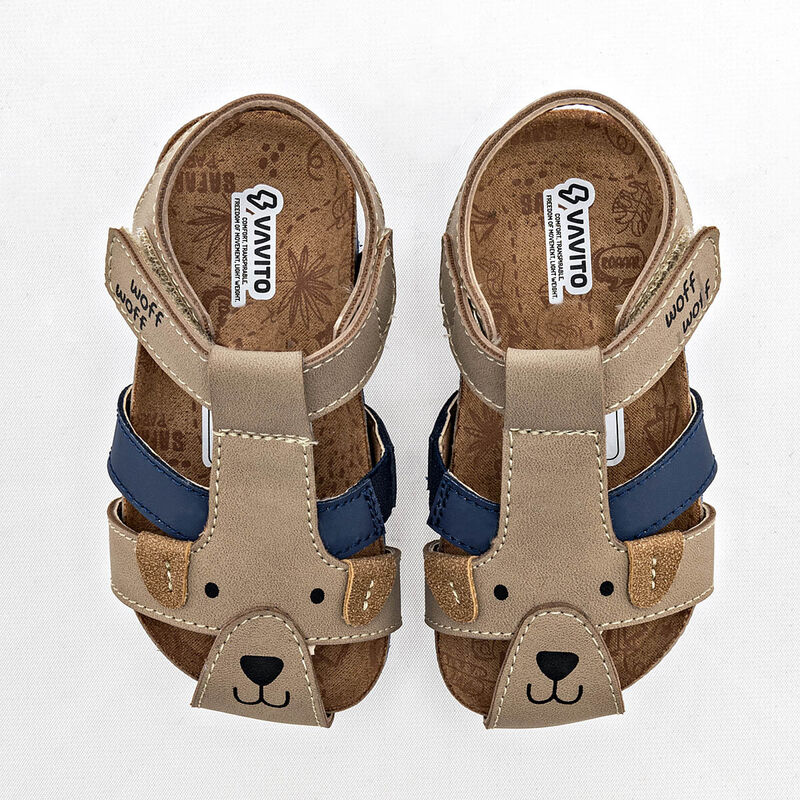 Vavito Sandalia para beb&eacute; ni&ntilde;o beige marino image number null