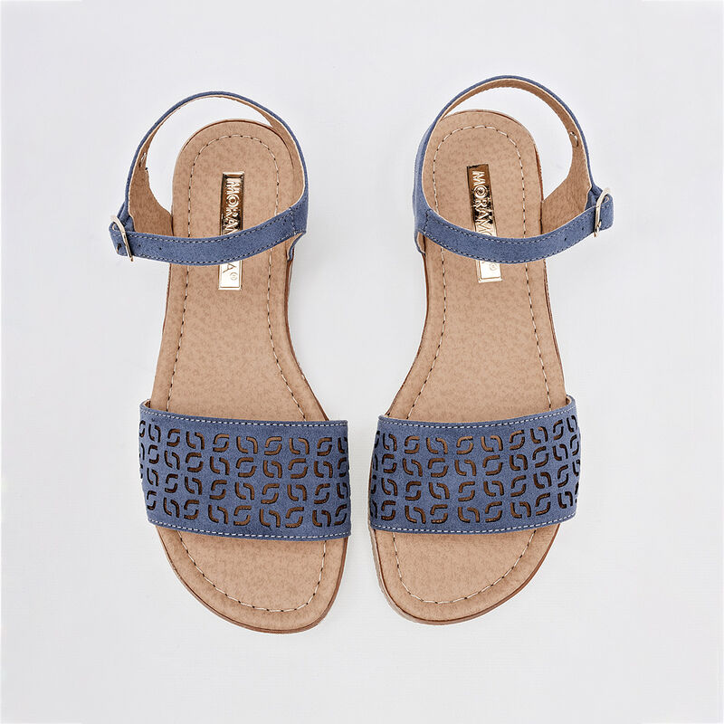 Moramora Sandalia para mujer azul image number null
