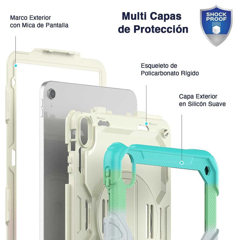 Funda TEKKU StrapB uso rudo para iPad Air 5 Air... image number null