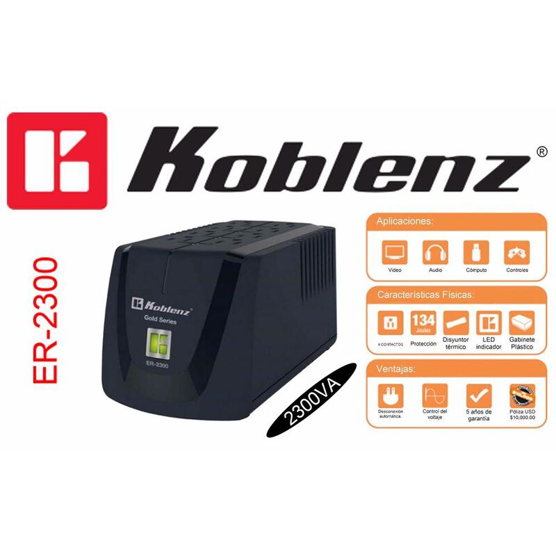 Regulador Koblenz Er2300 Tv Consolas Pc Electro... image number null