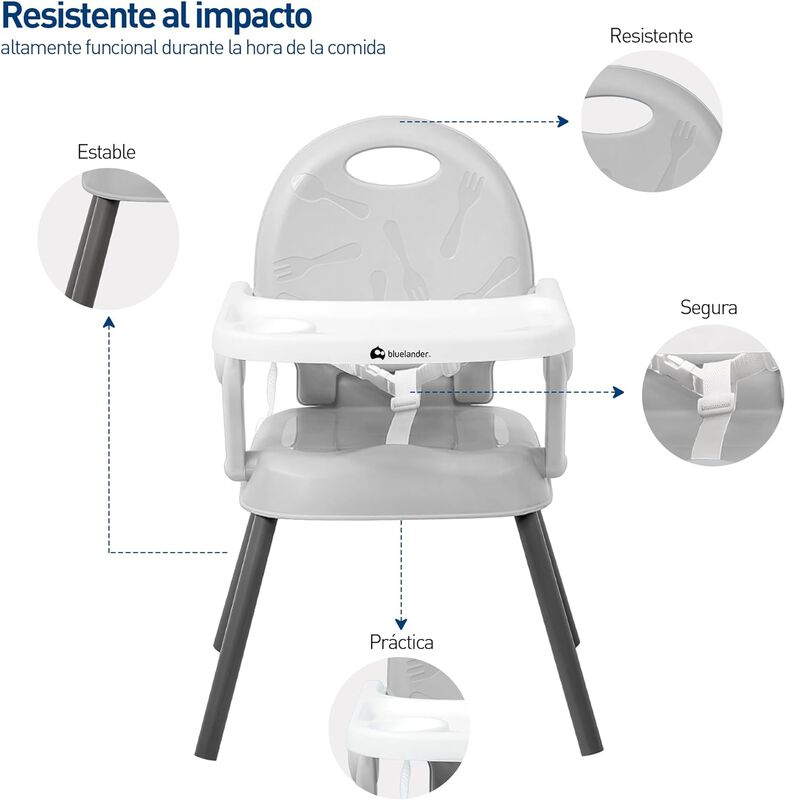 Silla para Beb&eacute; Ajustable Gris Periquera Bluela... image number null