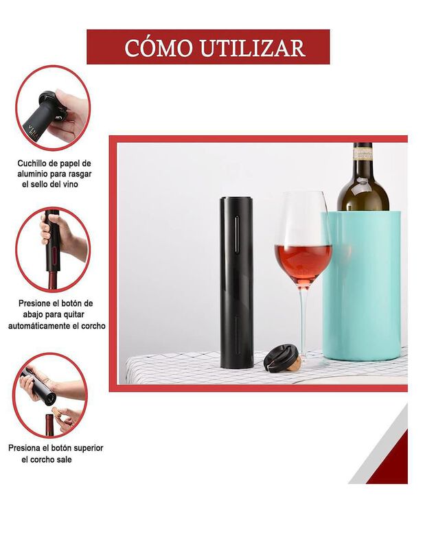 Sacacorchos de alas Casa BIU de pl&aacute;stico image number null