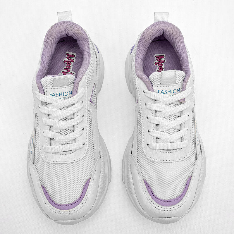 Moramora Tenis urbano para ni&ntilde;a blanco lila image number null