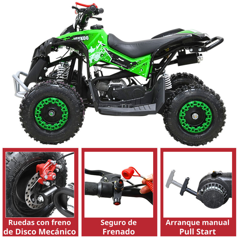 Cuatrimoto Montable Atv Para Ni&ntilde;os Motor A Gaso... image number null