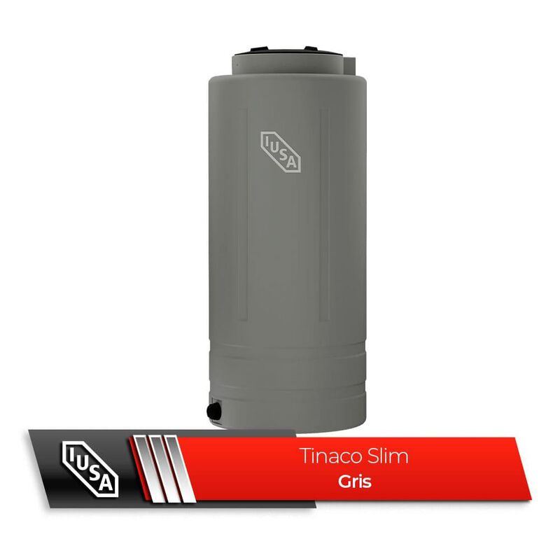 Tinaco Iusa Slim De 800 Litros Gris (sin Acceso... image number null