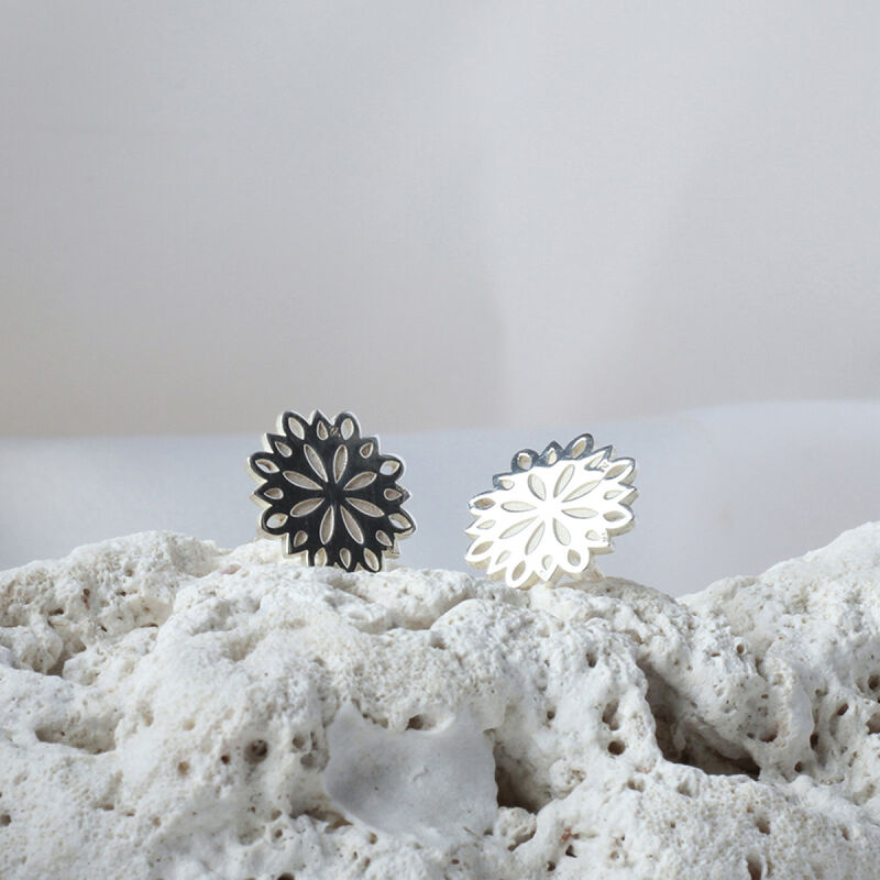 Broqueles Gerbera de Plata .925 image number null