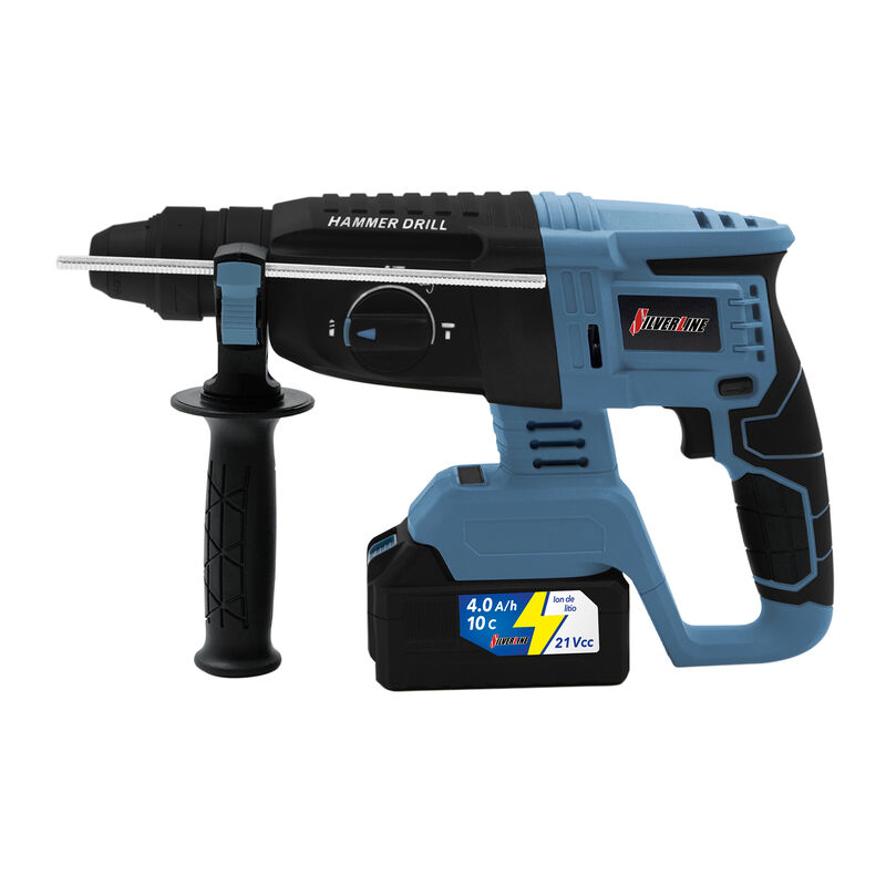 Rotomartillo Inal&aacute;mbrico Silverline Color Azul image number null