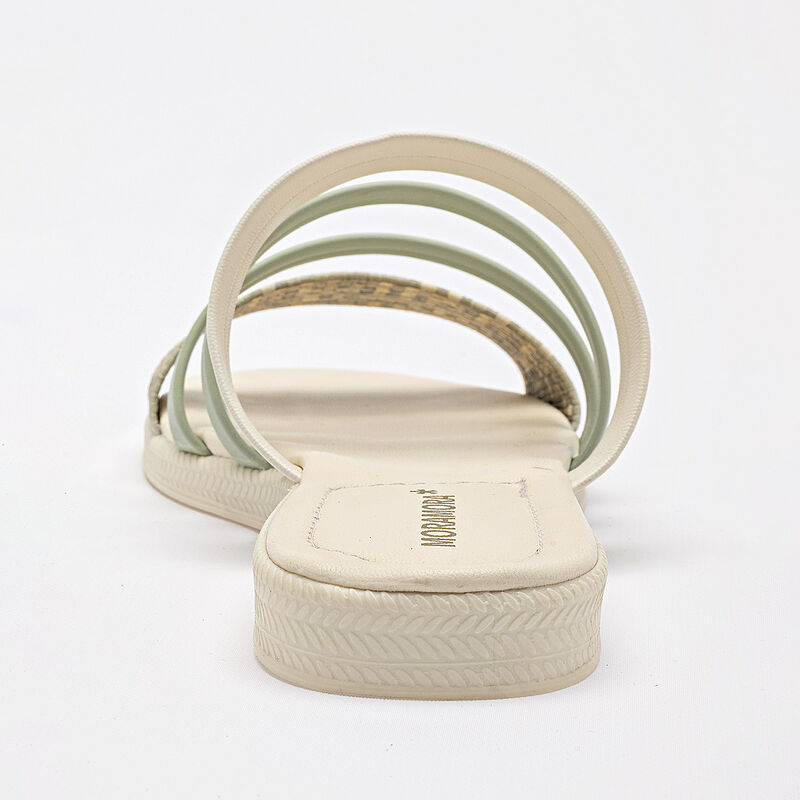 Moramora sandalia piso para mujer latte verde b... image number null