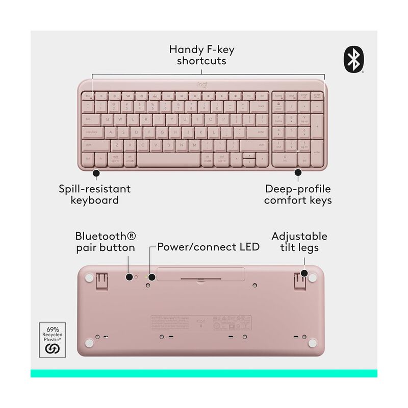 Kit Teclado Y Rat&oacute;n Inal&aacute;mbricos Logitech Mk250... image number null