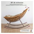 Silla Mecedora Nido Jardimex Comoda Con Cojines Jardimex