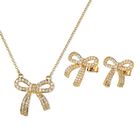 Set Joyer&iacute;a Mujer Oro 14k Collar Aretes Regalos Mam&aacute; Luckyly