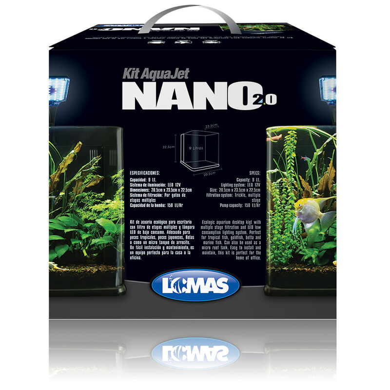 Lomas Nano Cubo Kit de Acuario Ecol&oacute;gico para E... image number null