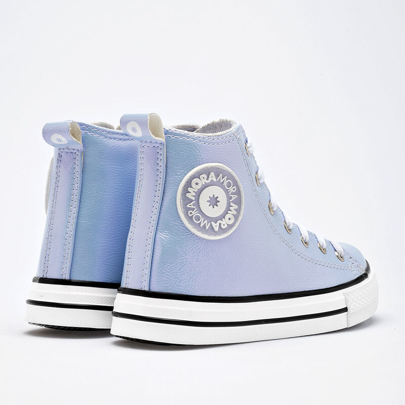 Moramora Tenis urbano para ni&ntilde;a azul tornasol image number null