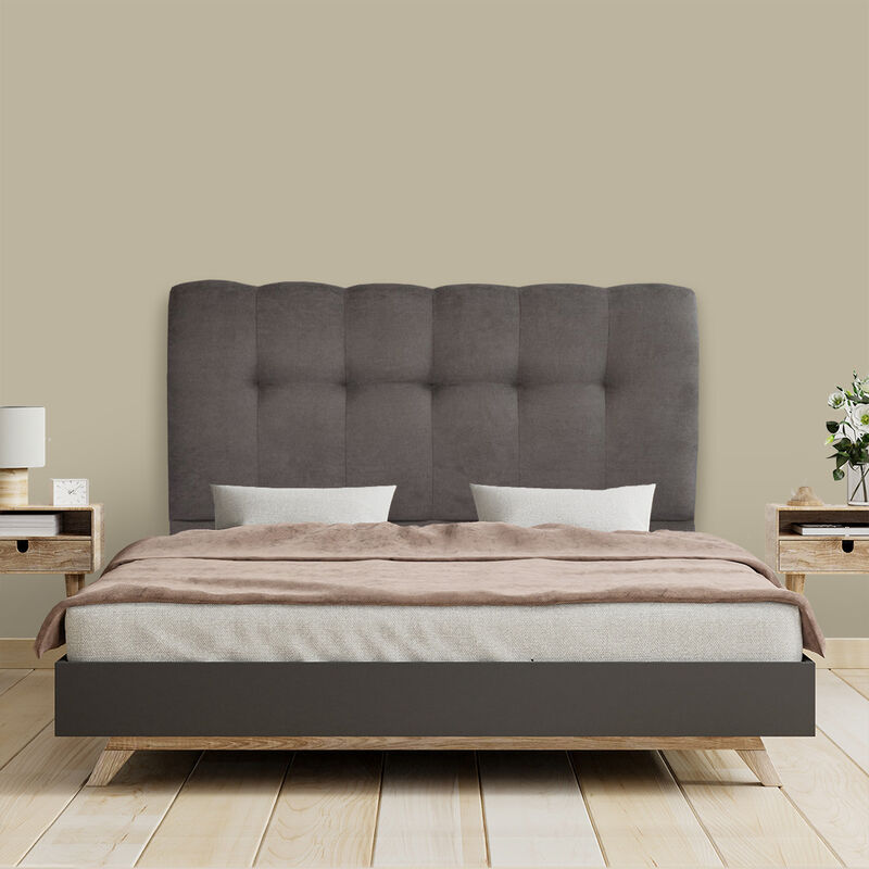 Cabecera Queen Size Dicasa Nube Gris Oscuro image number null