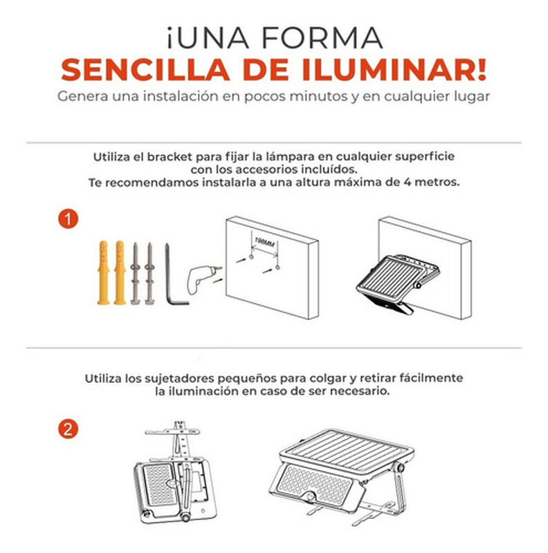 L&aacute;mpara Solar Led 10 W Luz Fria Bater&iacute;a Integra... image number null